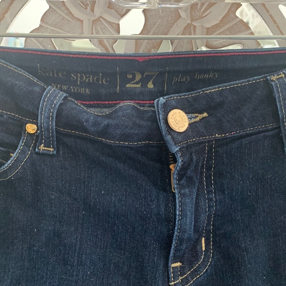 Kate Spade Dark Denim straight leg jeans. Size 27. - Picture 1 of 4
